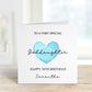 Personalised Goddaughter Birthday Card, Personalised Birthday Card For Her, Any Age Birthday Card, 18, 21, 30, 40