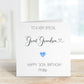 Personalised Godson Birthday Card, Birthday Card For Him, 21st Birthday Card For Grodson, Any Age Card