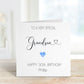 Personalised Godson Birthday Card, Birthday Card For Him, 21st Birthday Card For Grodson, Any Age Card