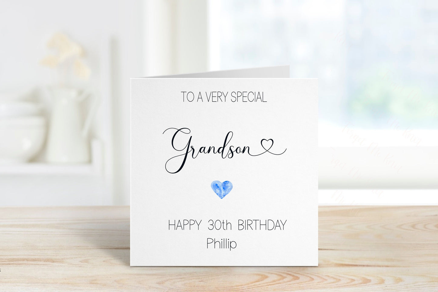 Personalised Grandson Birthday Card, Birthday Card For Him, 21st Birthday Card For Grandson, Any Age Card