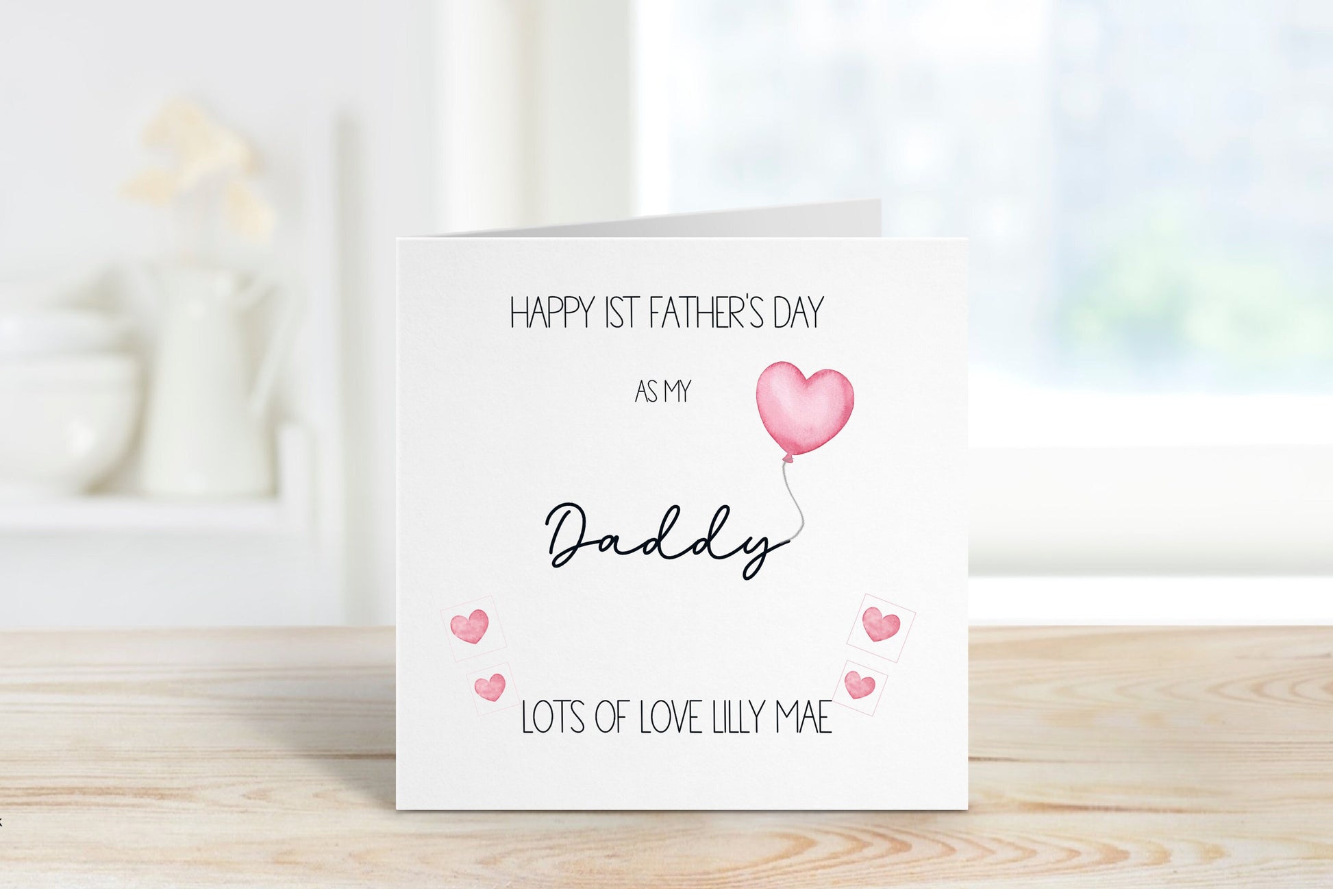 Personalised 1st Father’s Day Card | First Father’s Day Daddy Card | Custom Daddy, Dad Card from Baby