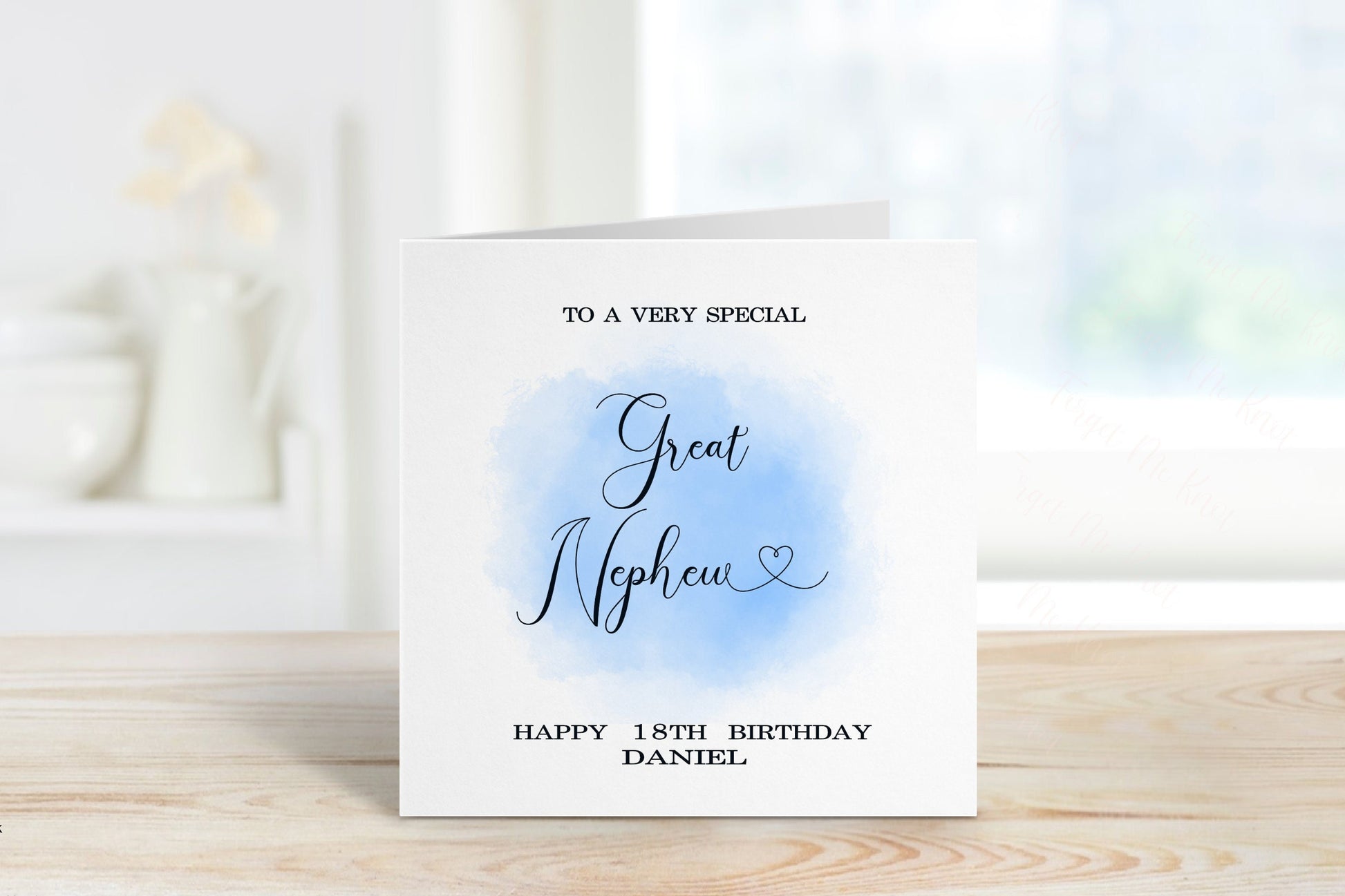 Personalised Great Nephew 18TH Birthday Card, Birthday Card For Him, 18TH Birthday Card For Great Nephew , Any Age Card