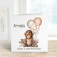 Personalised 3rd Birthday Card, 3rd Birthday Card For Girls Or Boys, Personalised Wild Birthday Safari Jungle Card, Elephant Card