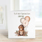 Personalised Son 4th Birthday Card, 4th Birthday Card For Girls Or Boys, Personalised Wild Birthday Safari Jungle Card, Monkey Card