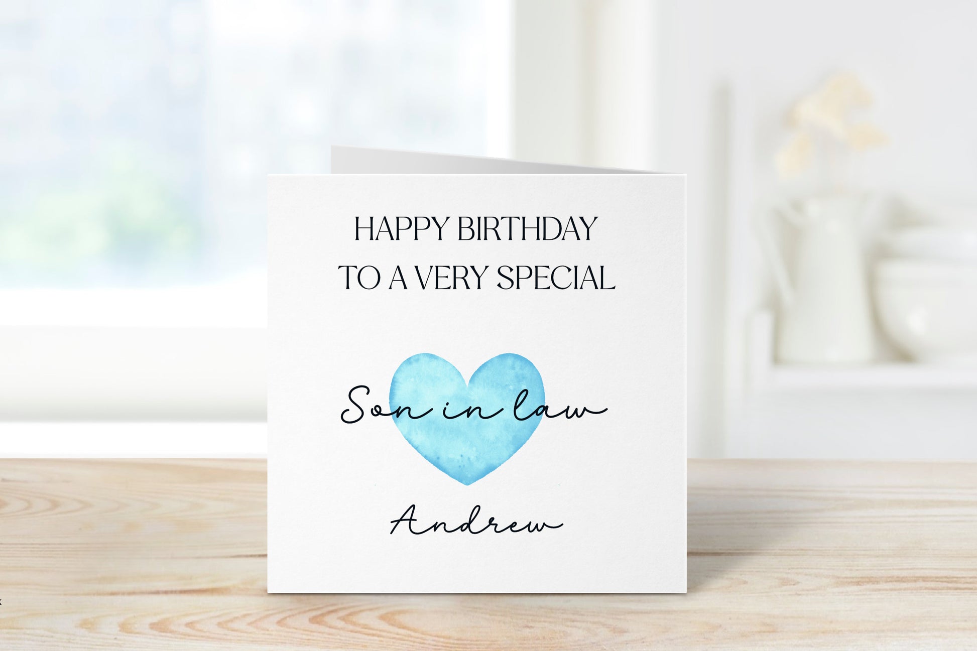 Personalised Son In Law Birthday Card, Personalised Birthday Card For Him, Son In Law Birthday Card
