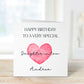 Personalised Daughter In Law Birthday Card, Personalised Birthday Card For Her, Daughter In Law Birthday Card