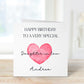 Personalised Daughter In Law Birthday Card, Personalised Birthday Card For Her, Daughter In Law Birthday Card
