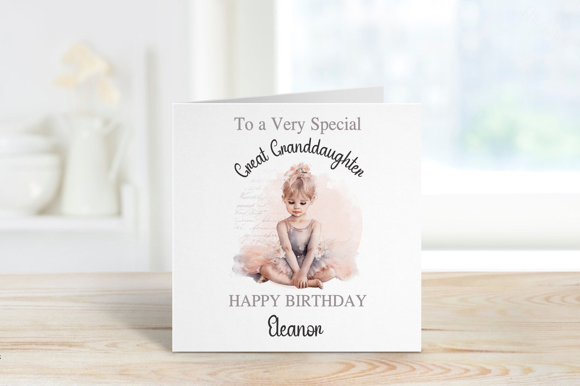 Personalised Great Niece Birthday Card, Card For Her, Any Age, 1st, 2nd, 3rd, 4th, Great Niece Birthday Card