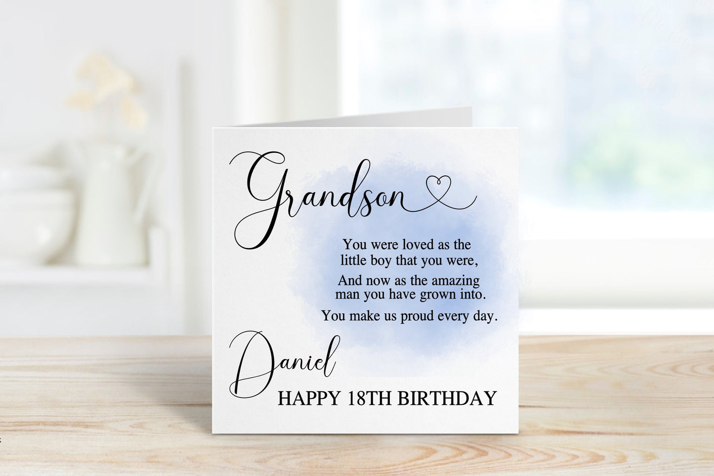 Grandson 18th Birthday Card, Personalised Card For Grandson, 18th Birthday Card For Special Grandson