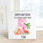 Personalised Great Niece Birthday Card, Dino Theme Birthday Card, Any Age, 1st, 2nd, 3rd, 4th, 5th, 6th Birthday Card For Great Niece