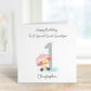 Great Grandson 1st Birthday Card, 1st Birthday Card For Great Grandson, Personalised Grandson 1st Birthday Card, Splashy Duck Card