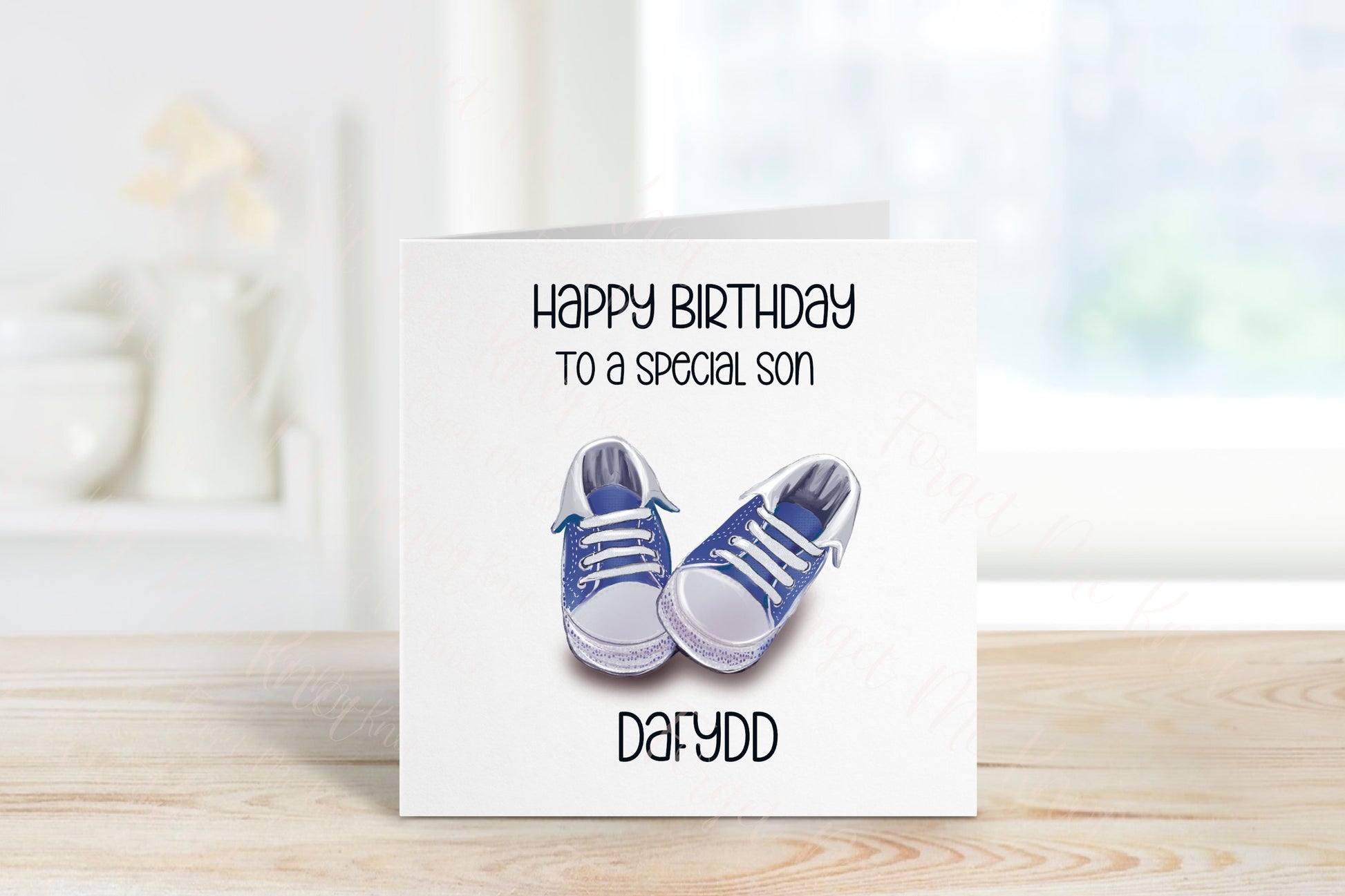Personalised Grandson Birthday, Trainer Design Birthday Card, Any Age, 1st, 2nd, 3rd, 4th, 5th, 6th Grandson Birthday Card