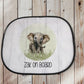 Car Sun Shade, Personalised Car Sun Shade, Baby On Board Sign, Sun Shade For Car, Safari Car Shade