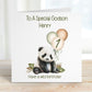 Son 1st Birthday Card, 1st Birthday Card For Son, Personalised Son 1st Birthday Card, Safari Panda Design