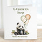 Nephew 2nd Birthday Card, 2nd Birthday Card For Nephew, Personalised Nephew 2nd Birthday Card, Safari Panda Design