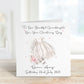 Personalised Christening Card, Christening Card For Girls, Christening Card For Granddaughter, Christening Card For Daughter