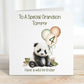 Great Grandson 4th Birthday Card, 4th Birthday Card For Great Grandson, Personalised Great Grandson 4th Birthday Card, Safari Panda Design