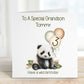 Great Nephew 3rd Birthday Card, 3rd Birthday Card For Great Nephew 3rd , Personalised Great Nephew 3rd Birthday Card, Safari Panda Design