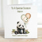 Nephew 3rd Birthday Card, 3rd Birthday Card For Nephew 3rd , Personalised Nephew 3rd Birthday Card, Safari Panda Design