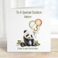 Son 3rd Birthday Card, 3rd Birthday Card For Son 3rd , Personalised Son 3rd Birthday Card, Safari Panda Design