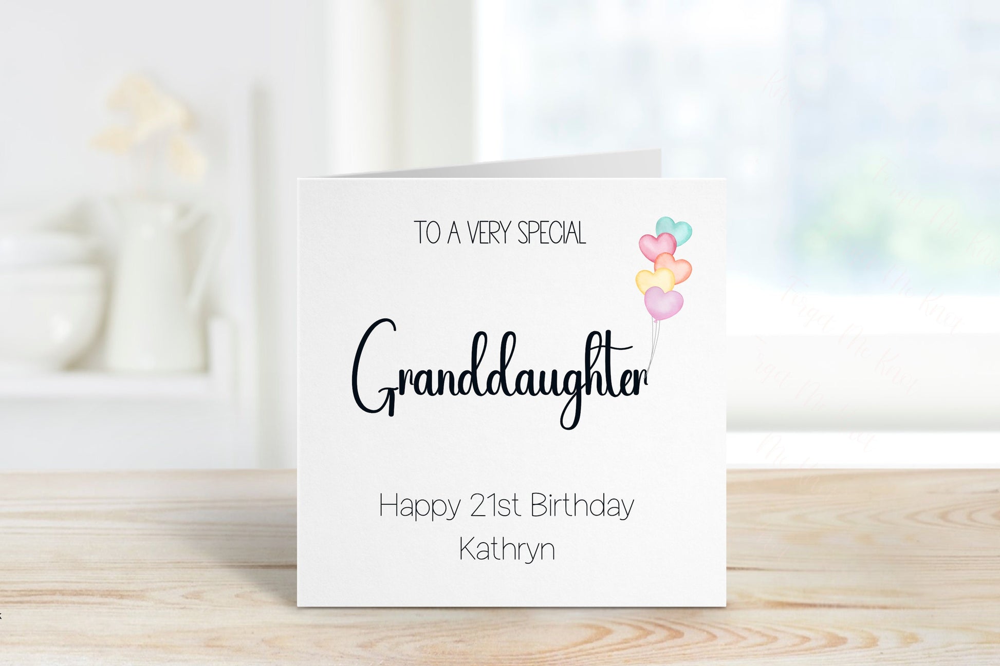 Personalised Goddaughter 21st Birthday Card, Card For Goddaughter 21st Birthday