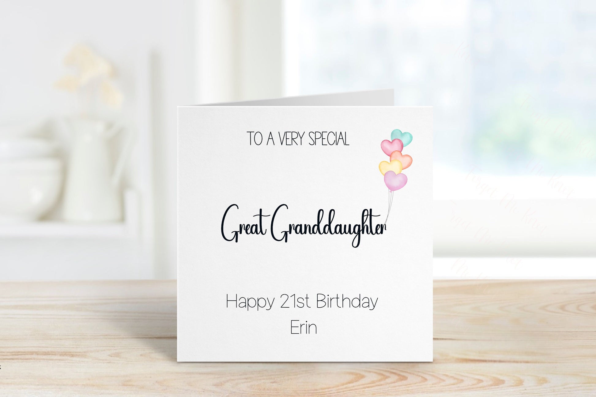 Personalised Daughter 21st Birthday Card, Card For Daughter 21st Birthday