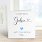 Personalised Godson Birthday Card, Birthday Card For Him, 21st Birthday Card For Grodson, Any Age Card