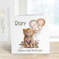 Personalised 3rd Birthday Card, 3rd Birthday Card For Girls Or Boys, Personalised Wild Birthday Safari Jungle Card, Lion Cub Card