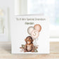 Personalised Grandson 5th Birthday Card, 5th Birthday Card For Girls Or Boys, Personalised Wild Birthday Safari Jungle Card, Elephant Card