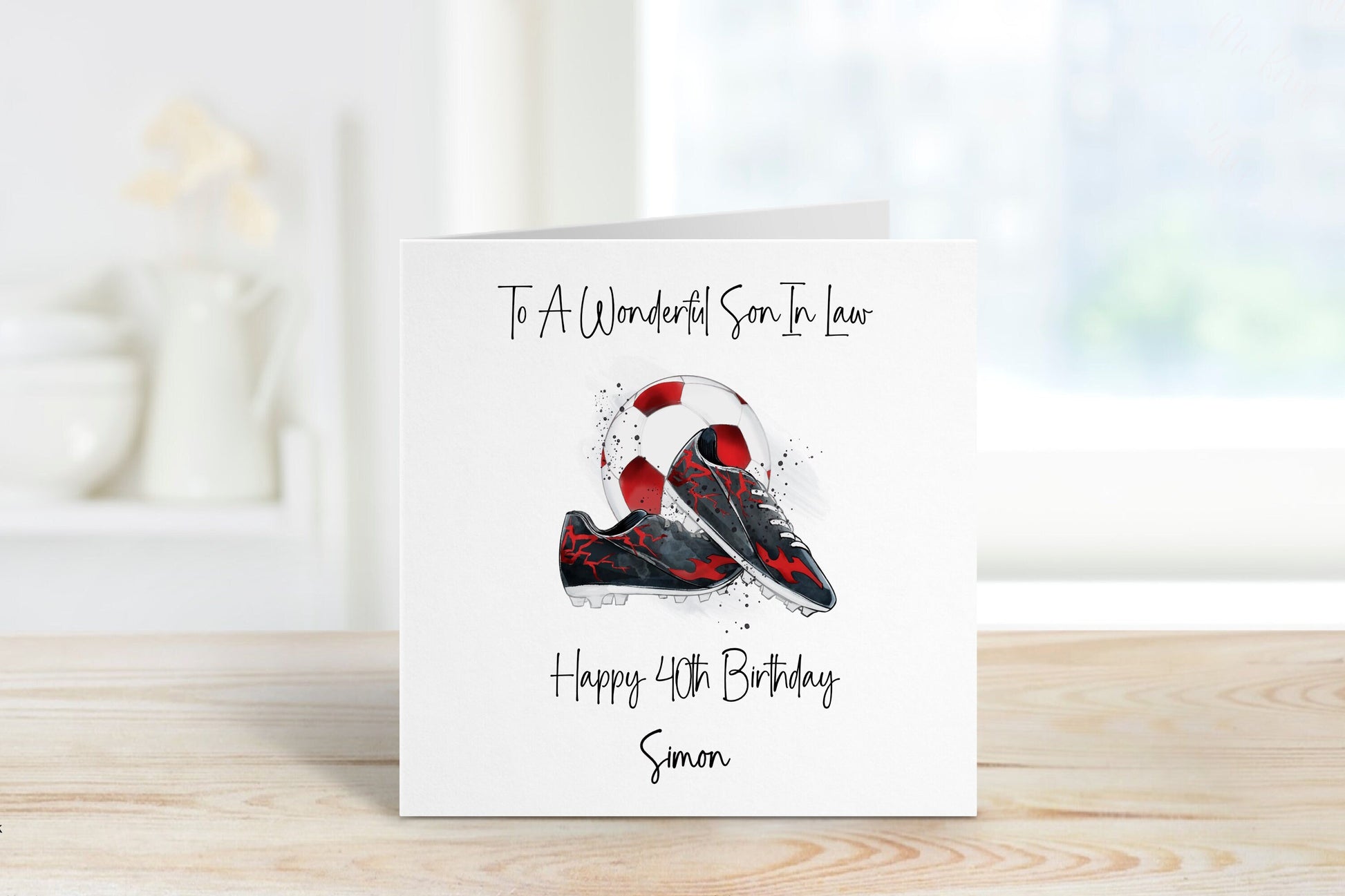 Son In Law Birthday Card 50, Personalised Birthday Card For Him, Personalised Son In Law 50th Birthday Card