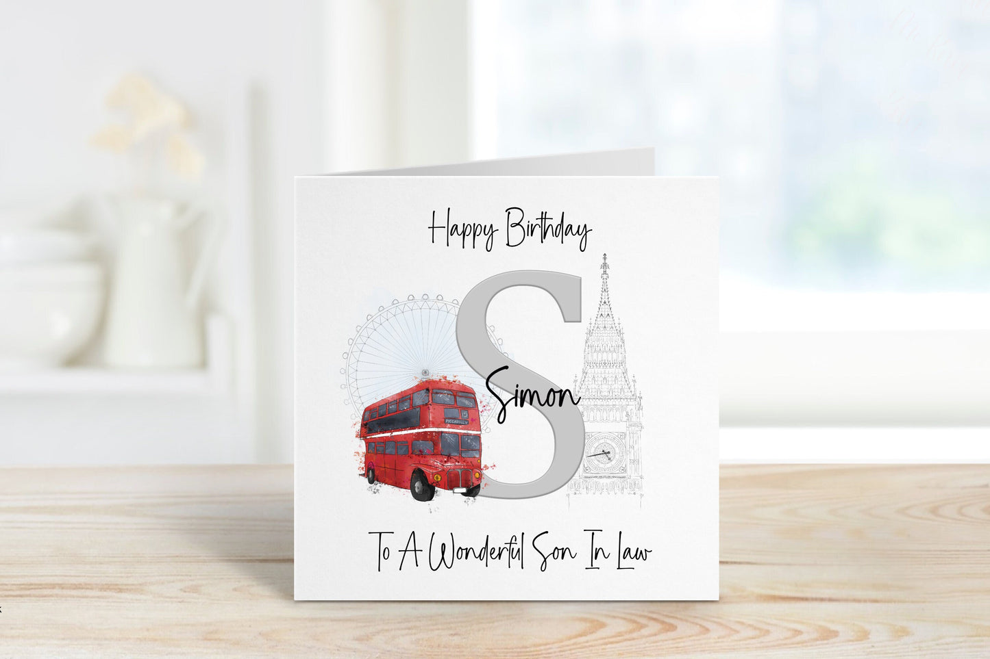 Son In Law Birthday Card, Personalised Birthday Card For Him, Son In Law Birthday Card