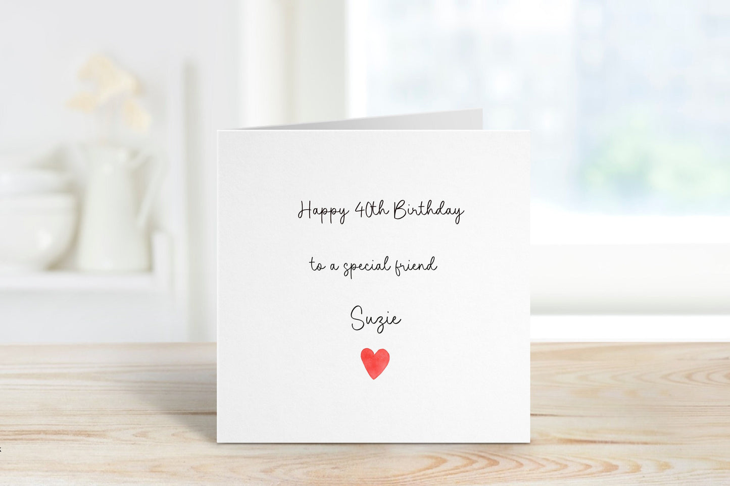 Personalised Special Friend Birthday Card, Friend Birthday Card, Birthday Cards For Her, Any age Birthday Card, 50th Birthday For Friend