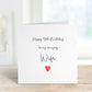 Wife Birthday Card, Birthday Card for Wife, Any Age Birthday Card, 40th Birthday Card Wife