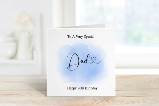 Dad 70th Birthday Card, Any Age Birthday Card, 70th Birthday, 90th Birthday Dad, Birthday Card For Him, 80th Birthday Card For Men