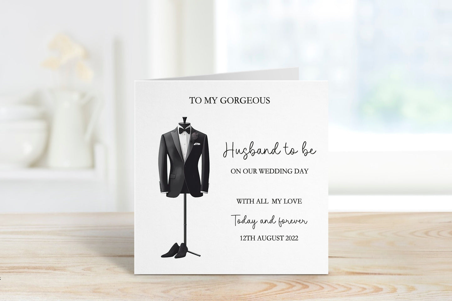 Husband To Be Wedding Day Card, Wedding Day Card For Husband To Be, Wedding Day Card For Groom