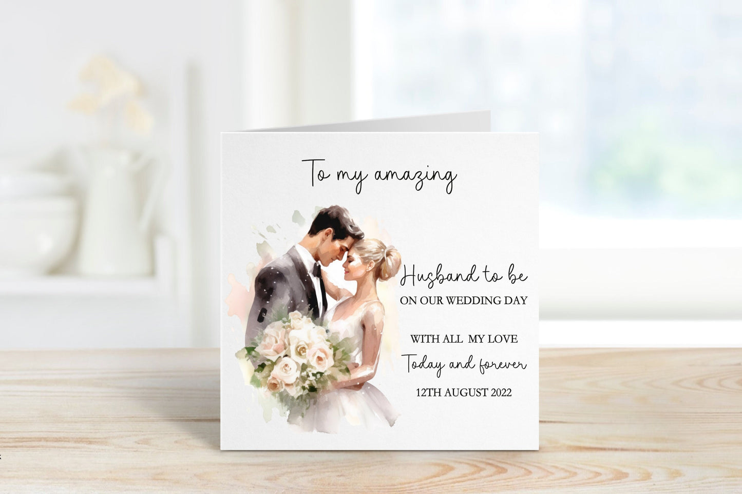 Husband To Be Wedding Day Card, Wedding Day Card For Husband To Be, Wedding Day Card For Groom