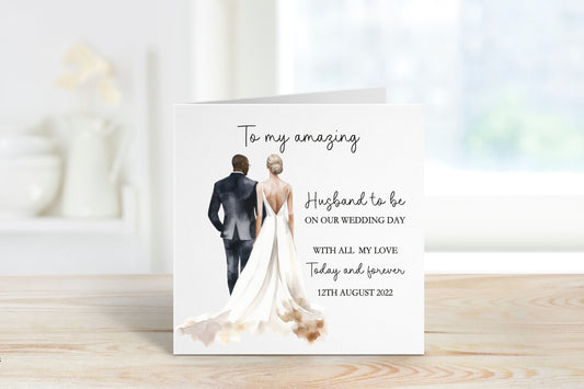Husband To Be Wedding Day Card, Wedding Day Card For Husband To Be, Wedding Day Card For Groom