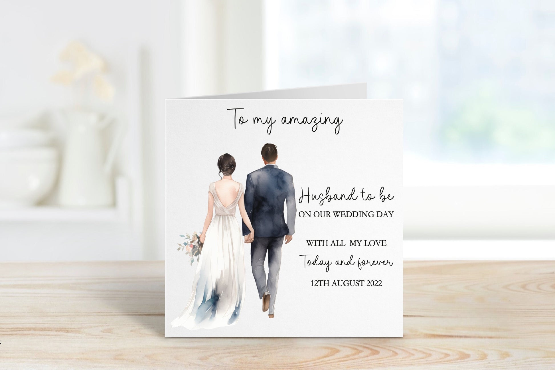 Husband To Be Wedding Day Card, Wedding Day Card For Husband To Be, Wedding Day Card For Groom