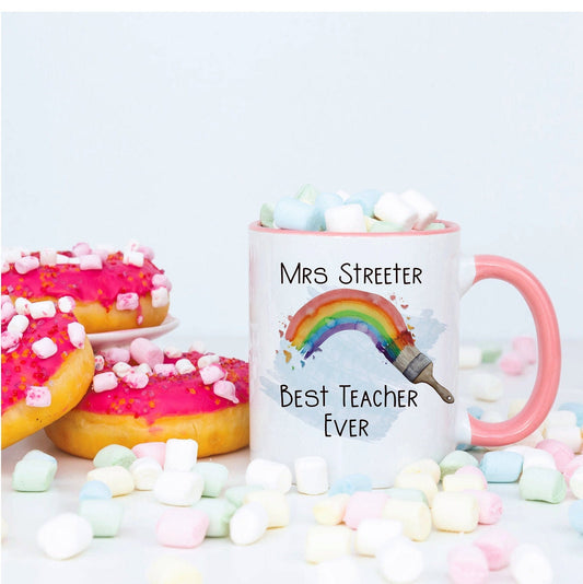 Teacher Mug, Personalised Teacher Mug, Thank You Teacher Mug Set, Teacher Appreciation Gift, Personalised Teacher Gift, End of Term Gift