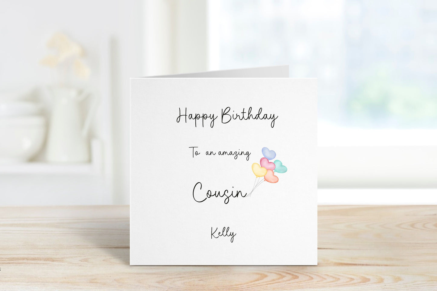 Personalised Cousin Birthday Card, Birthday Card For Cousin, Birthday Cards For Her, Any age Birthday Card, 30th Birthday For Cousin, 40th