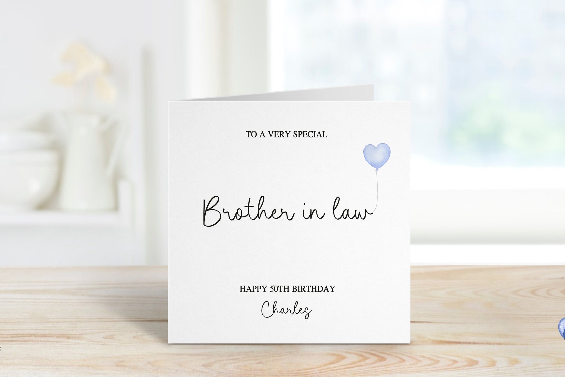 Brother In Law Birthday Card Personalised, 50th Birthday Card, Birthday Card For Brother In Law, Any Age Birthday Card, 18th, 21st, 40th