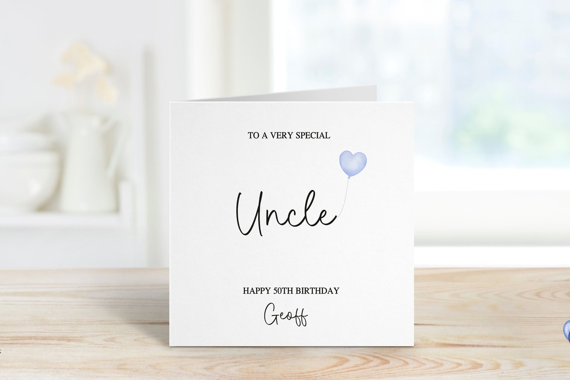Uncle Birthday Card Personalised, 50th Birthday Card, Birthday Card For Uncle, Any Age Birthday Card, 18th, 21st, 40th