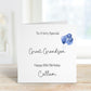 Great Grandson 18th Birthday Card, Personalised 18th Birthday Card For Boys, Any Age, Great Grandson Birthday Card, Blue Balloon Card