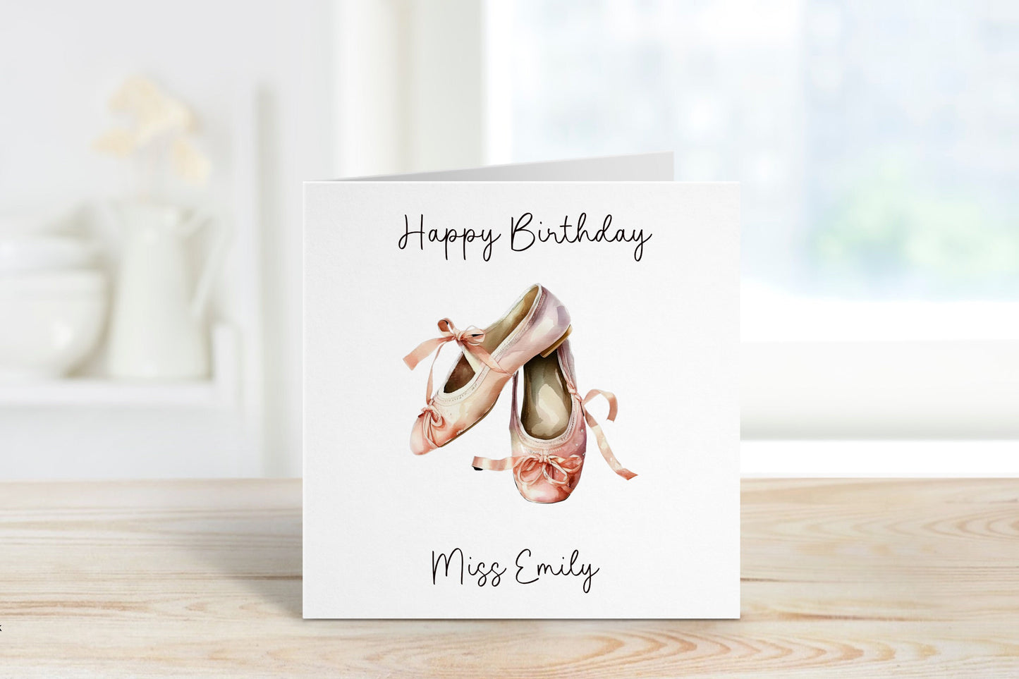Dance Teacher Card, Dance Teacher Birthday Card, Card For Dance Teacher, Teacher Gift, Personalised Teacher Card