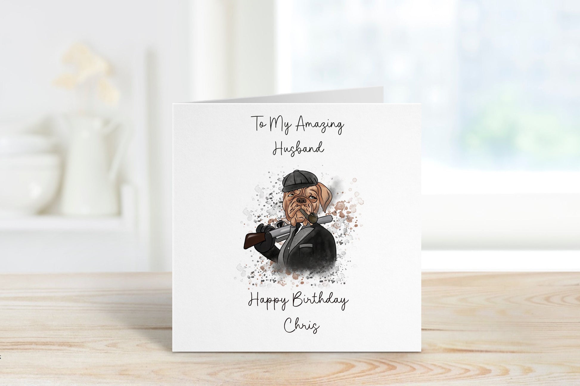 Husband Birthday Card, Personalised 40th Birthday Card For Husband, Any Age, Personalised Husband Birthday Card, Blinders Birthday Card