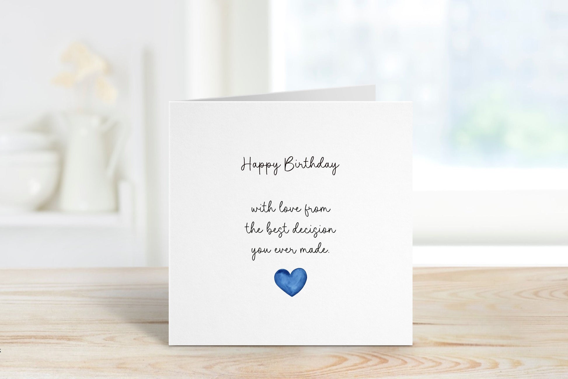 Husband Birthday Card, Wife Birthday Card, Happy Birthday With Love From The Best Decision You Ever Made Card, Funny Birthday Card