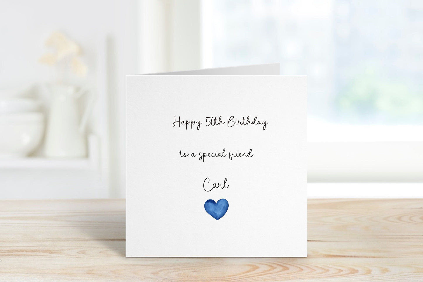 Personalised Special Friend Birthday Card, Friend Birthday Card, Birthday Cards For Him, Any age Birthday Card, 40th Birthday For Friend