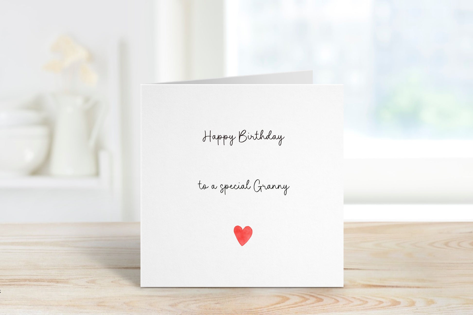 Nan Birthday Card, Personalised Nan Birthday Card For Her, Heart Birthday Card