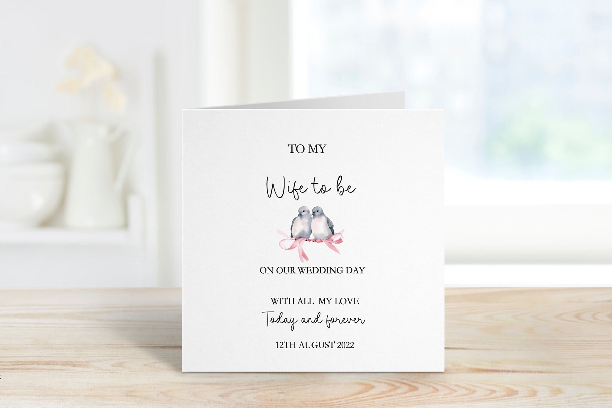 Wife To Be Wedding Day Card, Wedding Day Card For WifeTo Be, Wedding Day Card For Bride, For My Bride On Our Wedding Day