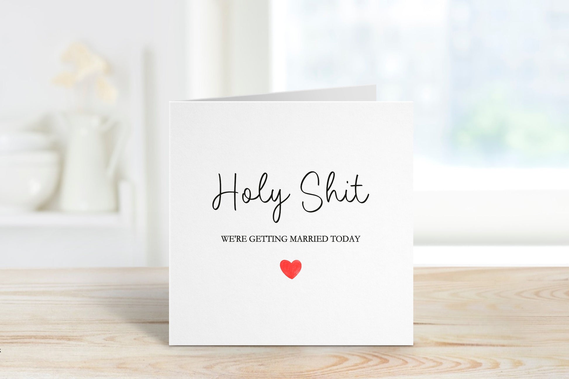Holy Shit Wedding Card, Husband To Be Wedding Day Card, Wedding Day Card For Husband To Be, Wedding Day Card For Groom
